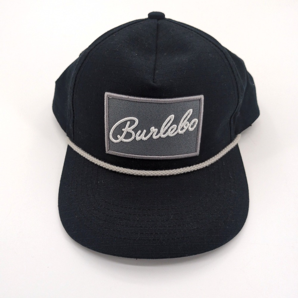 Burlebo Hat Cap Snap Navy Blue Mens One Size Rope Trucker Baseball Hunting